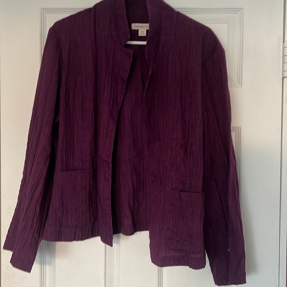 Purple jacket with pockets